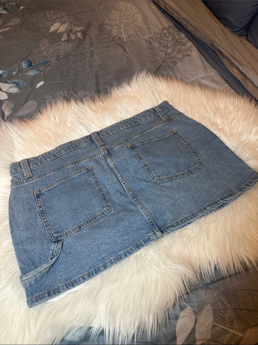 NWT No Boundaries Light Wash Denim Mini Skirt - Light Blue Sz XL 16-18 π¦ - Picture 5 of 10